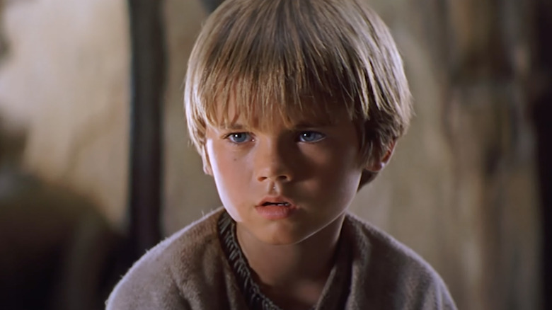 Young Anakin Skywalker in disbelief 
