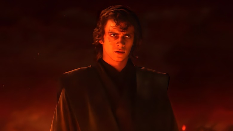 Anakin Skywalker looking evil