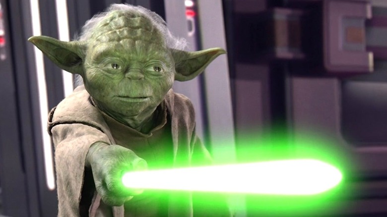 Yoda threatens Palpatine