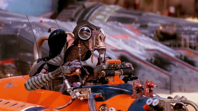 Sebulba all ready for his big race in "The Phantom Menace"