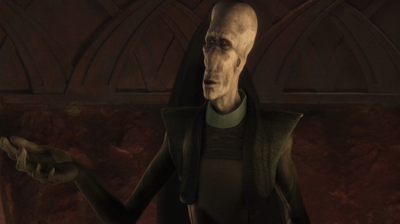San Hill speaking to his fellow Separatist leaders in "Attack of the Clones"