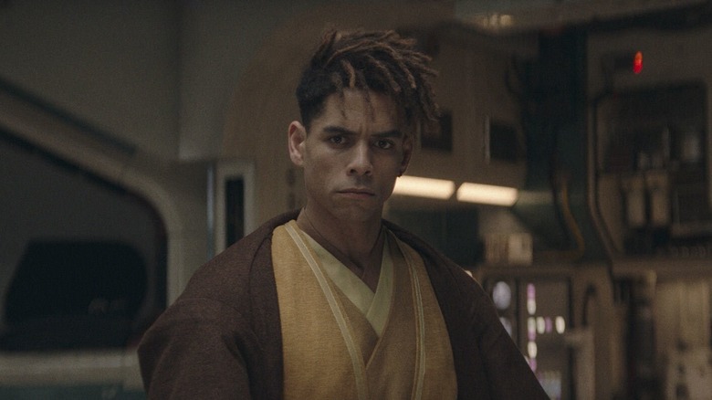 Yord Fandar looking stern in his cute lil' Jedi robes in Star Wars: The Acolyte (2024)