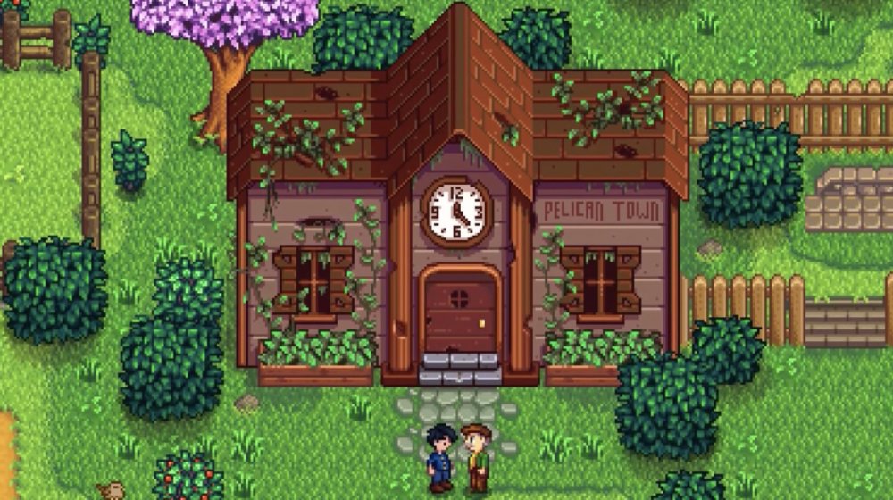 Pelican town building in Stardew Valley
