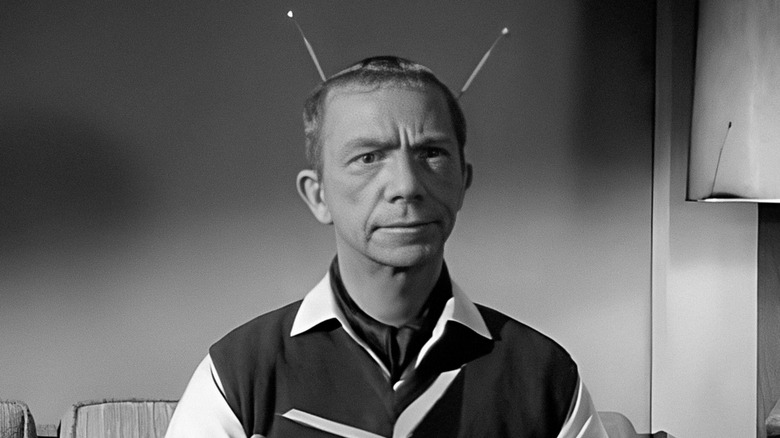 Uncle Martin sits with his antennae up in My Favorite Martian