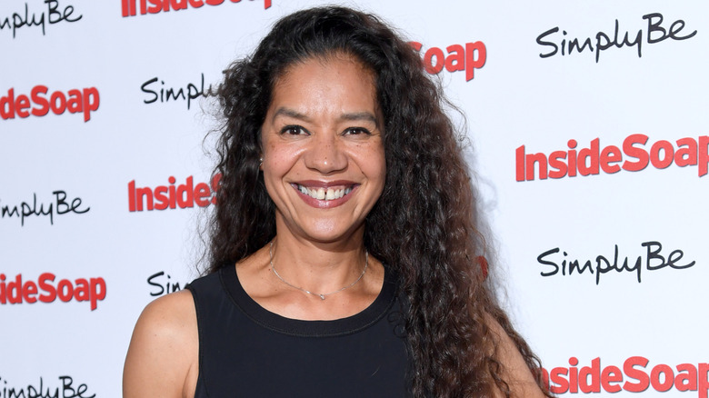 Jaye Griffiths on the red carpet