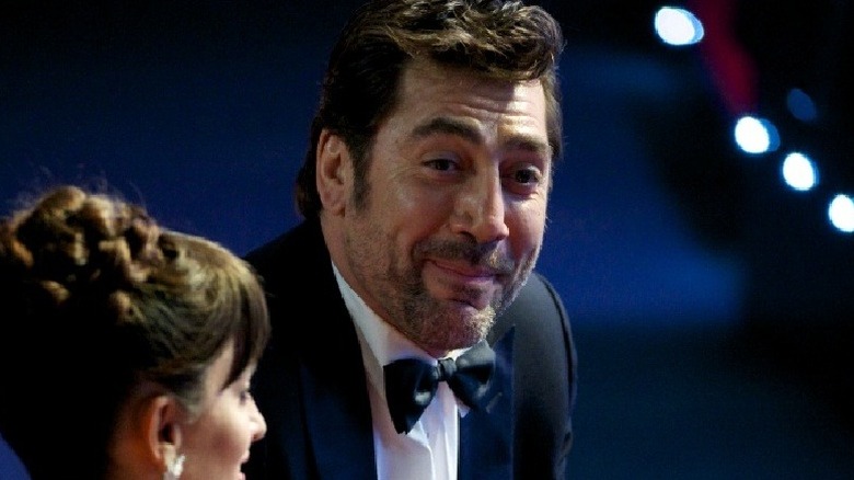Javier Bardem in a tux at a premiere