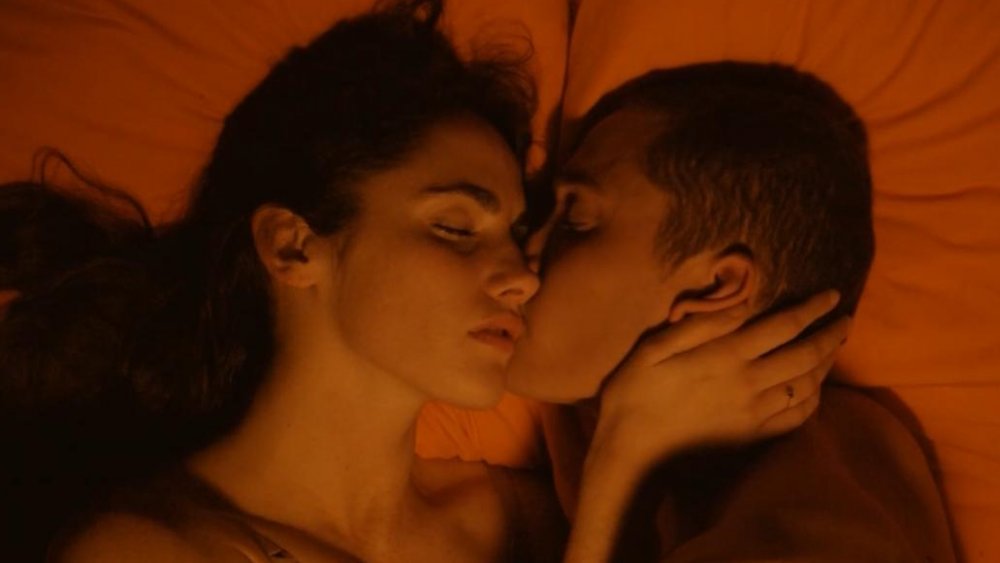 Karl Glusman as Murphy and Aomi Muyock as Electra in Gaspar Noe's Love