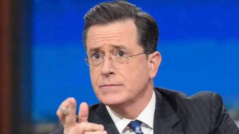 Stephen Colbert hosting the show 
