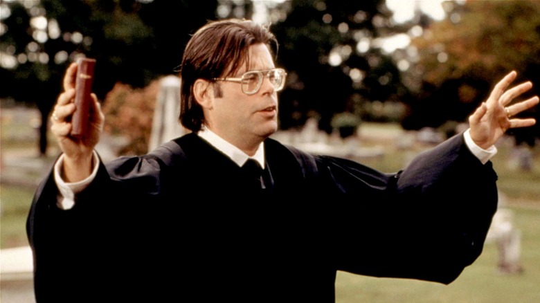 Stephen King playing the Minister in 1989's Pet Sematary