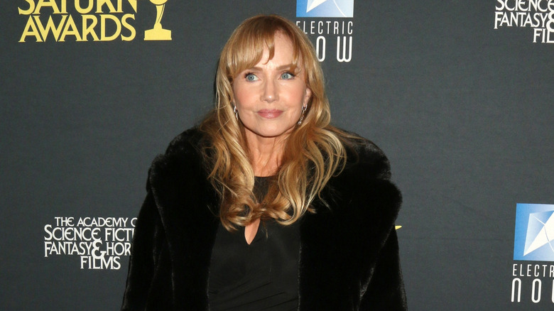 Rebecca De Mornay smiling at the Saturn Awards in Burbank, California in 2024.