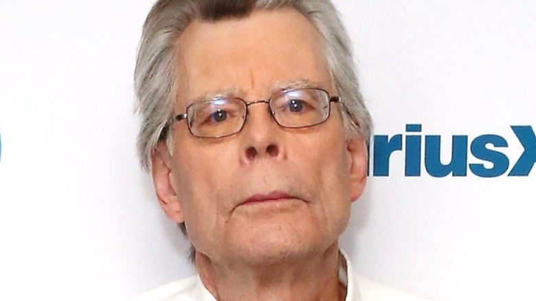 Stephen King posing