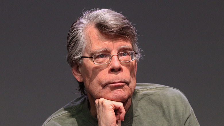 Stephen King looking thoughtful