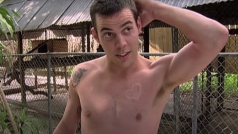 Steve-O stands relieved after escaping