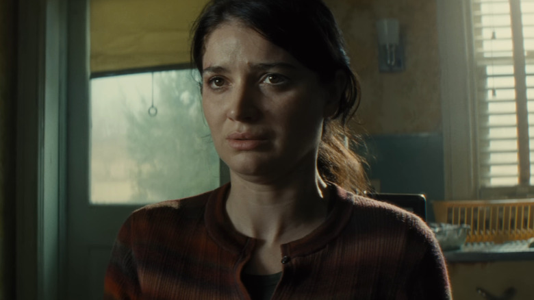 Jane looking scared in Disclosure Day