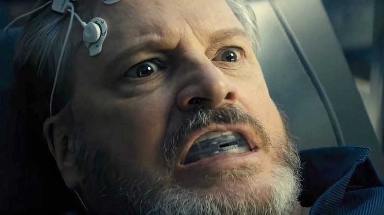 Noah Scanlon wearing a mouthguard in Disclosure Day