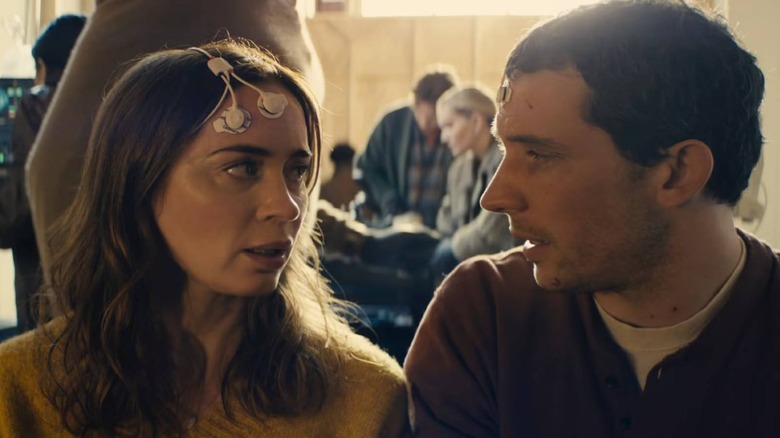 Daniel and Margaret looking at one another in Disclosure Day