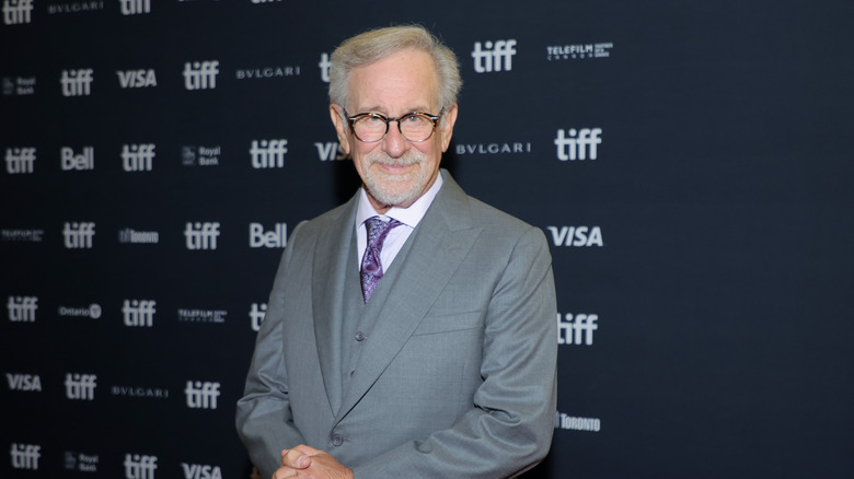 Steven Spielberg on the red carpet