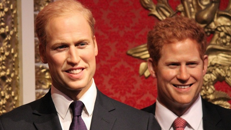 William and Harry smiling