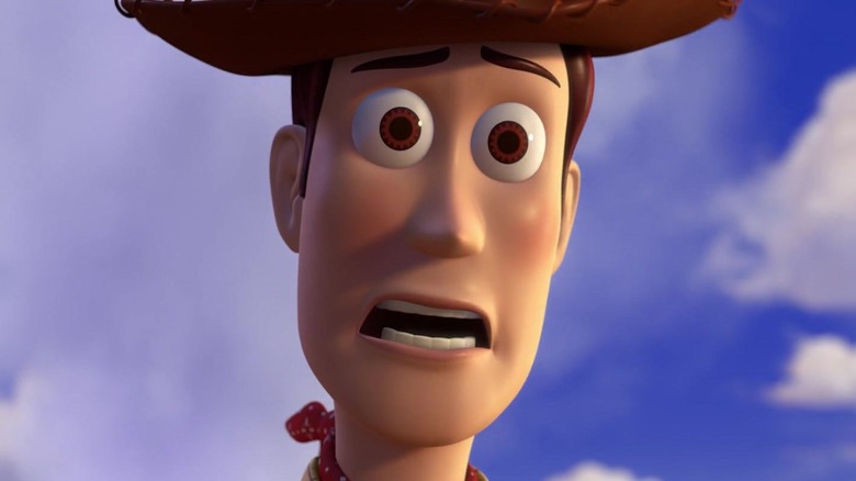 Woody the cowboy looking shocked