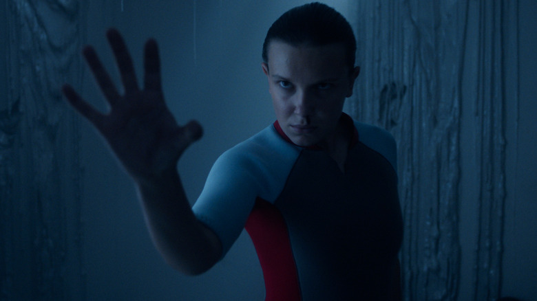 Eleven uses her powers in "Stranger Things"