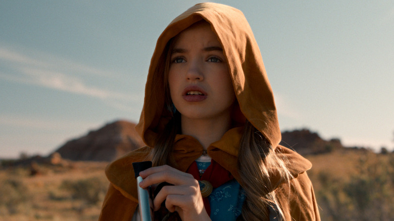 Holly Wheeler wearing a hood in "Stranger Things"