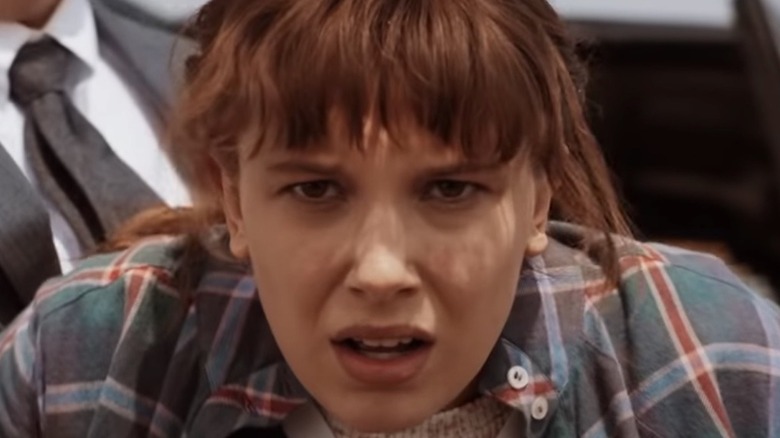Eleven looking angry