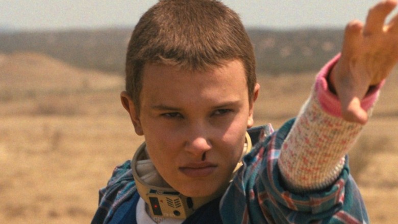 Eleven using her powers