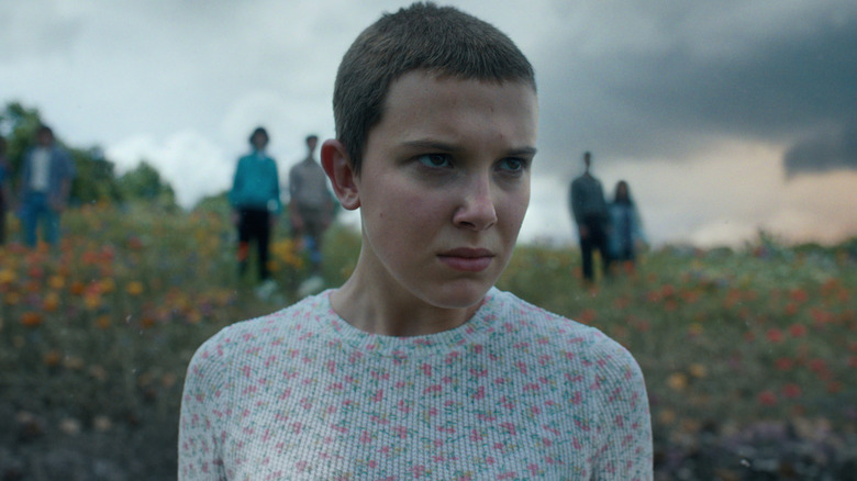 Eleven staring into the distance