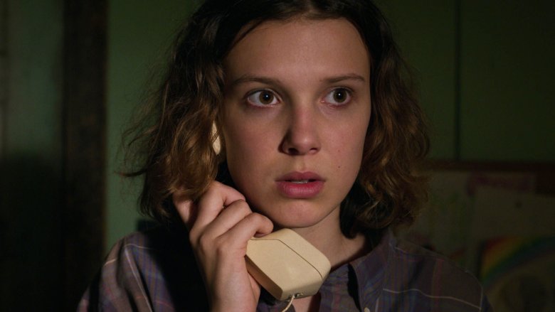 Millie Bobby Brown as Eleven on Stranger Things season 3 episode 2