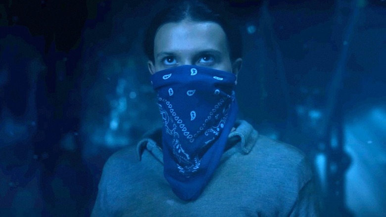 Eleven wearing a bandana on Stranger Things Season 5