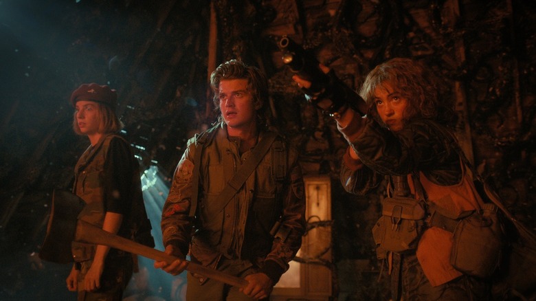 Nancy, Steve, and Robin fight Vecna