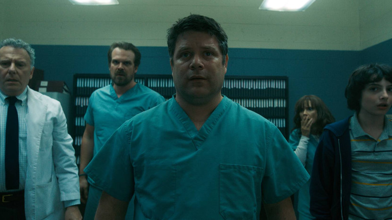 Bob in the Hawkins lab on Stranger Things