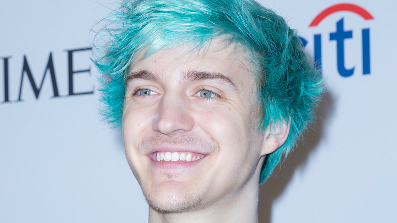 Tyler "Ninja" Blevins with signature blue hair