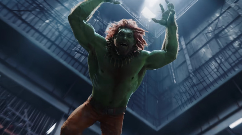 Blanka pouncing to attack in Street Fighter