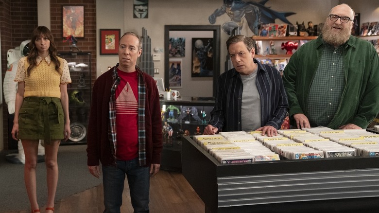 Stuart and the gang are horrified in "Stuart Fails to Save the Universe"