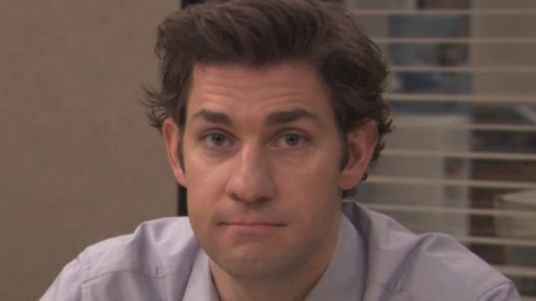 Jim stares lovingly at Pam