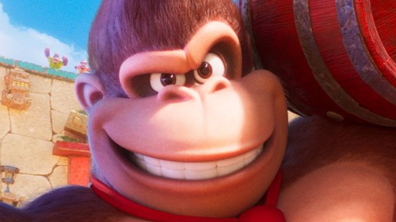Donkey Kong grinning