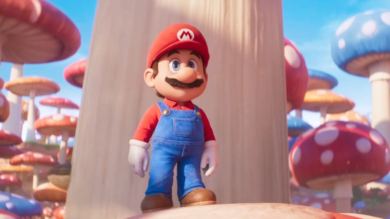 Mario staring