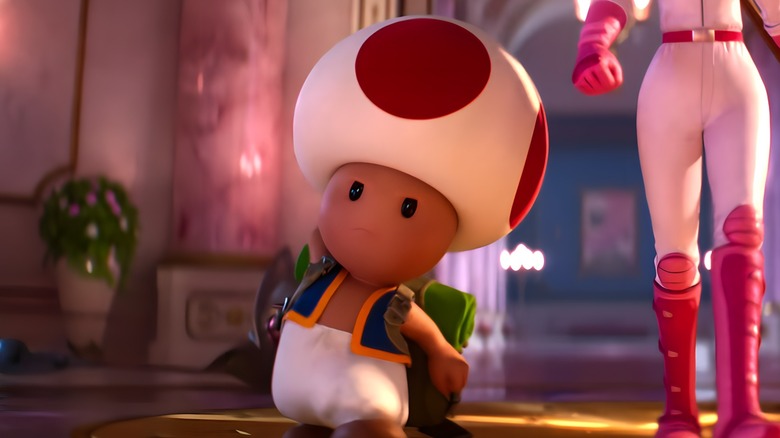 Toad looking determined