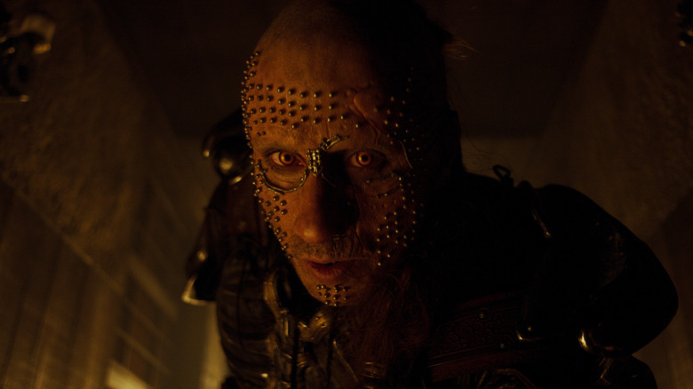 Krem of the Yellow Hills snarling in a close-up shot in Supergirl (2026)