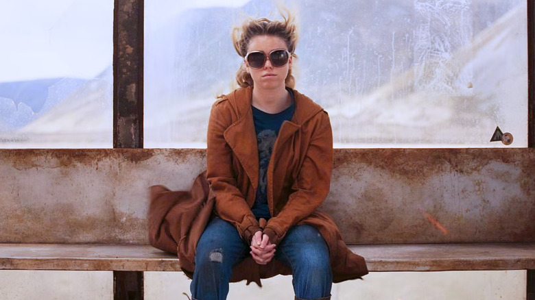 Kara waiting for a spaceship to pick her up in Supergirl (2026)