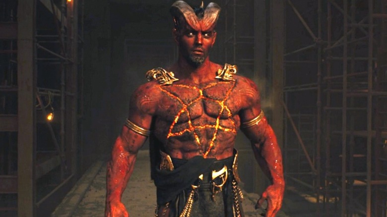 Sabbac confronting his adversaries in Black Adam (2022)