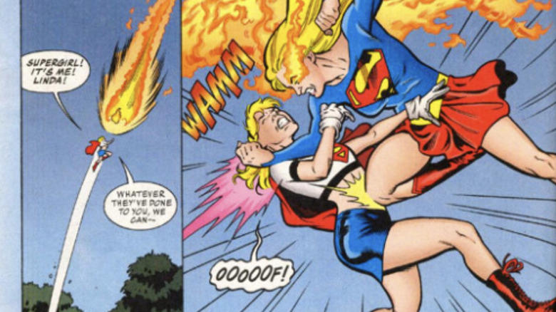 Linda Danvers fights Matrix in Supergirl #73 (2002)