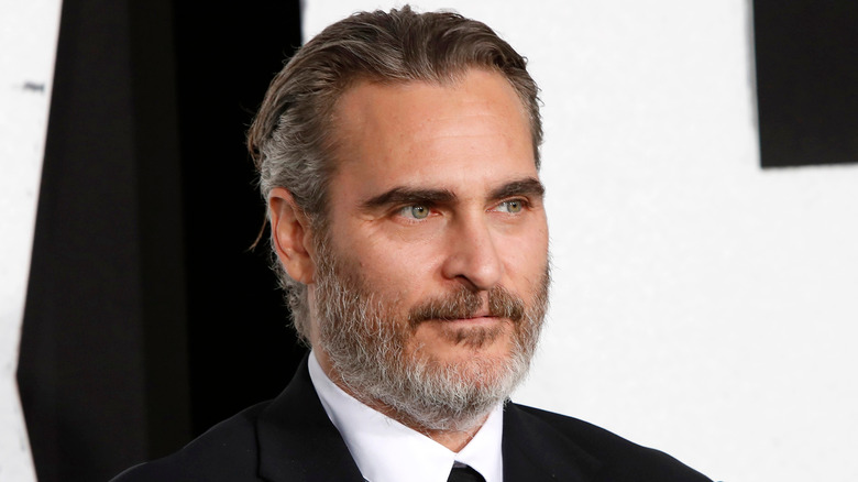 Joaquin Phoenix staring