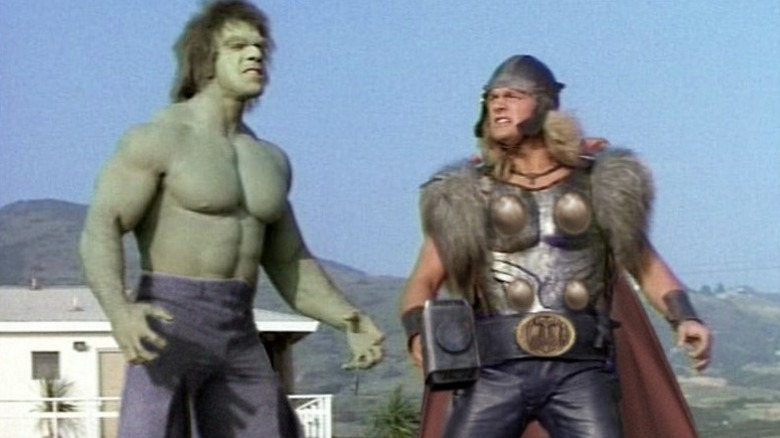 Hulk and Thor in The Incredible Hulk Returns
