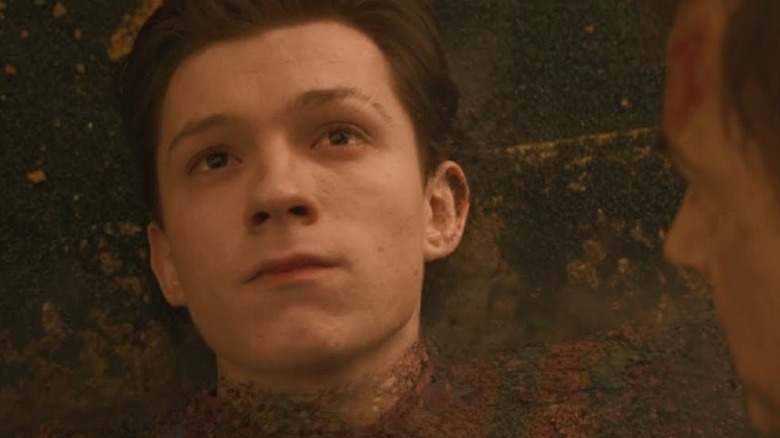 Tom Holland as Spider-Man in Avengers: Infinity War