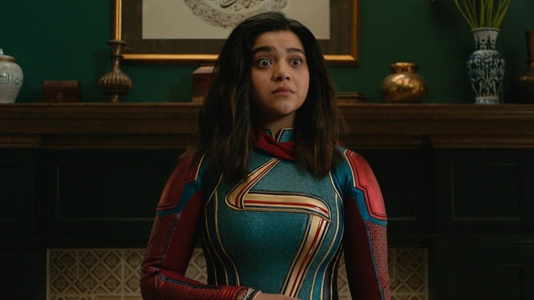 Ms. Marvel looking surprised in The Marvels