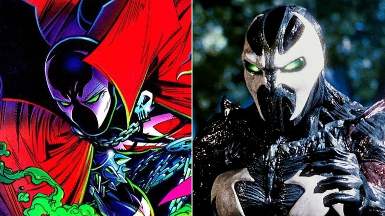 Spawn leaps into action & Spawn stares ahead