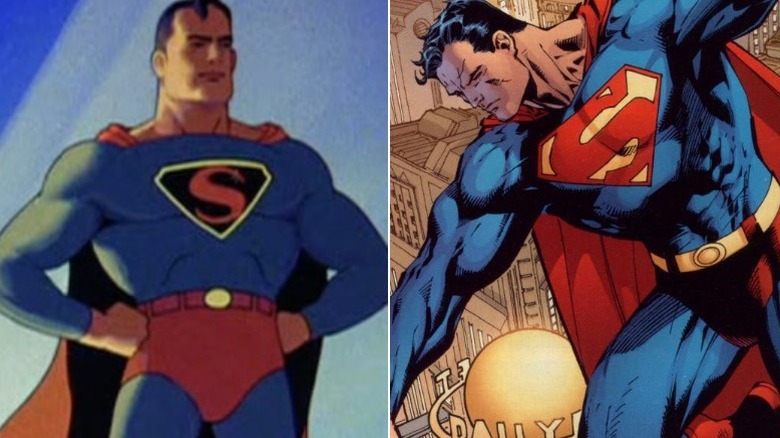The first animated Superman & Superman flies in the comics
