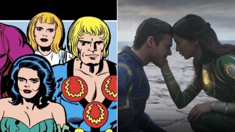 The Eternals stand together & Sersi comforts Ikaris